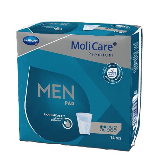 Επίθεμα Ελαφράς Ακράτειας για Άνδρες Molicare Premium Men Active Pad 14 τμχ