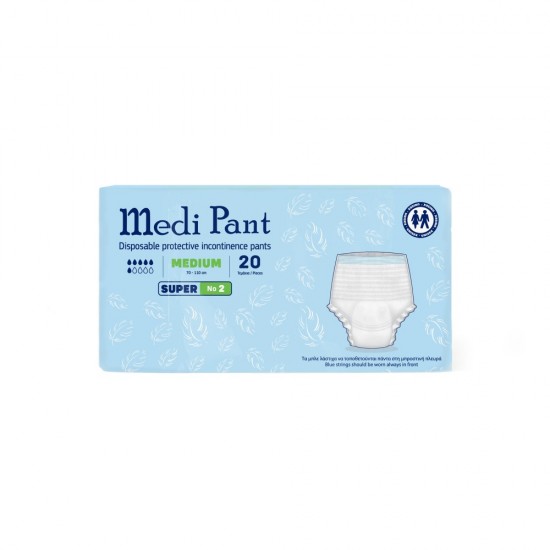 Εσώρουχο Ακράτειας Medi Pants Super No2 Medium 20 τεμάχια Εσώρουχο Ακράτειας Medi Pants Super No2 Medium 20 τεμάχια